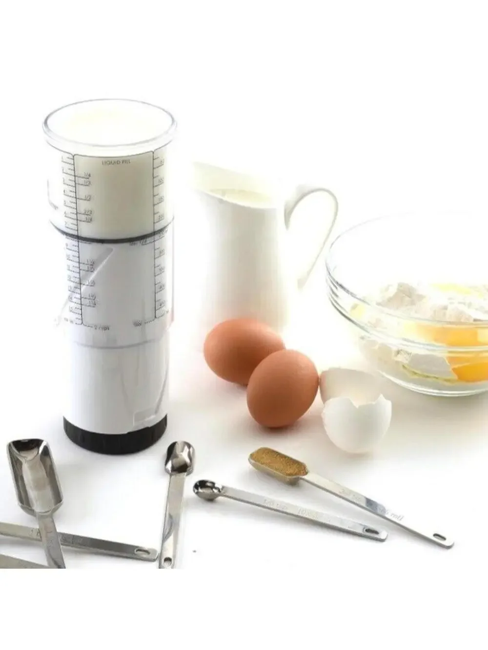 2-Cup Adjustable Measuring Cup, Twisting Kitchen Baking Tool for Liquids & Solid